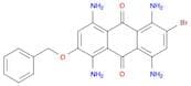 1,4,5,8-Tetraamino-2-(benzyloxy)-6-bromoanthracene-9,10-dione