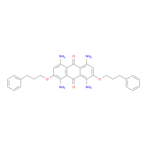 1,4,5,8-Tetraamino-2,7-bis(3-phenylpropoxy)anthracene-9,10-dione