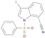 3-Iodo-1-(phenylsulfonyl)-1H-indole-7-carbonitrile