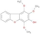 1,2,4-trimethoxydibenzofuran-3-ol