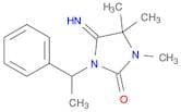 2-Imidazolidinone, 5-imino-3,4,4-trimethyl-1-(1-phenylethyl)-