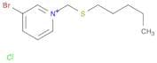 Pyridinium, 3-bromo-1-[(pentylthio)methyl]-, chloride
