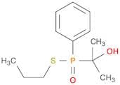Phosphinothioic acid, (1-hydroxy-1-methylethyl)phenyl-, S-propyl ester