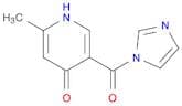 1H-Imidazole, 1-[(1,4-dihydro-6-methyl-4-oxo-3-pyridinyl)carbonyl]-
