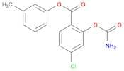 Benzoic acid,2-[(aminocarbonyl)oxy]-, 4-chloro-3-methylphenyl ester
