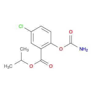 Benzoic acid,2-[(aminocarbonyl)oxy]-5-chloro-, 1-methylethyl ester