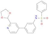 Benzenesulfonamide, N-[3-[2-(1,3-dioxolan-2-yl)-4-pyridinyl]phenyl]-
