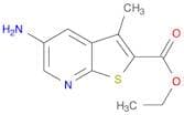 Thieno[2,3-b]pyridine-2-carboxylic acid, 5-amino-3-methyl-, ethyl ester