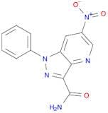 1H-Pyrazolo[4,3-b]pyridine-3-carboxamide, 6-nitro-1-phenyl-