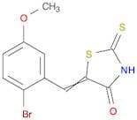 4-Thiazolidinone, 5-[(2-bromo-5-methoxyphenyl)methylene]-2-thioxo-