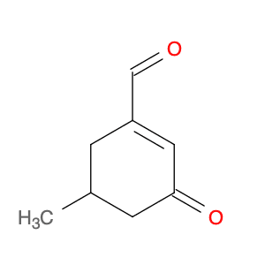 1-Cyclohexene-1-carboxaldehyde, 5-methyl-3-oxo-