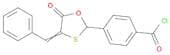 Benzoyl chloride, 4-[5-oxo-4-(phenylmethylene)-1,3-oxathiolan-2-yl]-