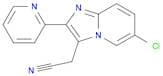Imidazo[1,2-a]pyridine-3-acetonitrile, 6-chloro-2-(2-pyridinyl)-