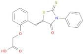 Acetic acid,2-[2-[(4-oxo-3-phenyl-2-thioxo-5-thiazolidinylidene)methyl]phenoxy]-