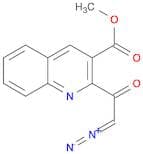 3-Quinolinecarboxylic acid, 2-(diazoacetyl)-, methyl ester