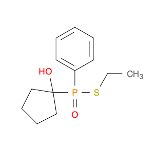 Phosphinothioic acid, (1-hydroxycyclopentyl)phenyl-, S-ethyl ester