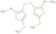 Thiophene, 3,3'-dithiobis[2-methoxy-5-(methylthio)-