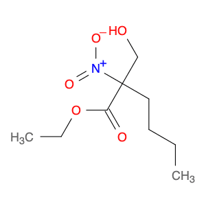 Hexanoic acid, 2-(hydroxymethyl)-2-nitro-, ethyl ester