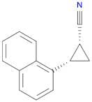 Cyclopropanecarbonitrile, 2-(1-naphthalenyl)-, cis-