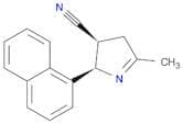 2H-Pyrrole-3-carbonitrile, 3,4-dihydro-5-methyl-2-(1-naphthalenyl)-, cis-