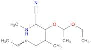6-Octenenitrile, 3-(1-ethoxyethoxy)-4-methyl-2-(methylamino)-