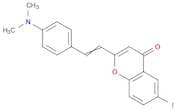 4H-1-Benzopyran-4-one, 2-[2-[4-(dimethylamino)phenyl]ethenyl]-6-iodo-