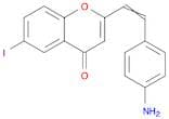 4H-1-Benzopyran-4-one, 2-[2-(4-aminophenyl)ethenyl]-6-iodo-