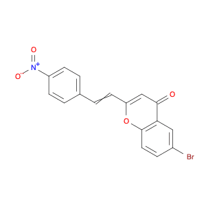 4H-1-Benzopyran-4-one, 6-bromo-2-[2-(4-nitrophenyl)ethenyl]-