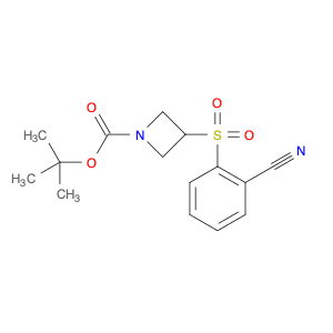 1-Azetidinecarboxylicacid, 3-[(2-cyanophenyl)sulfonyl]-, 1,1-dimethylethyl ester