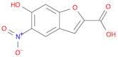 2-Benzofurancarboxylic acid, 6-hydroxy-5-nitro-