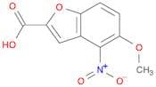 2-Benzofurancarboxylic acid, 5-methoxy-4-nitro-