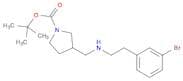 1-Pyrrolidinecarboxylicacid, 3-[[[2-(3-bromophenyl)ethyl]amino]methyl]-, 1,1-dimethylethyl ester