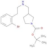 1-Pyrrolidinecarboxylicacid, 3-[[[2-(2-bromophenyl)ethyl]amino]methyl]-, 1,1-dimethylethyl ester