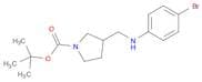 1-Pyrrolidinecarboxylicacid, 3-[[(4-bromophenyl)amino]methyl]-, 1,1-dimethylethyl ester