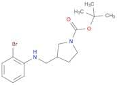 1-Pyrrolidinecarboxylicacid, 3-[[(2-bromophenyl)amino]methyl]-, 1,1-dimethylethyl ester