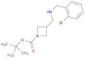 1-Azetidinecarboxylicacid, 3-[[[(2-bromophenyl)methyl]amino]methyl]-, 1,1-dimethylethyl ester