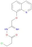 Ethanimidamide, N-(3-chloro-1-oxopropoxy)-2-(8-quinolinyloxy)-