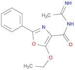 4-Oxazolecarboxamide, 5-ethoxy-N-(1-iminoethyl)-2-phenyl-