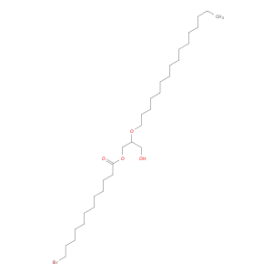 Dodecanoic acid, 12-bromo-, 2-(hexadecyloxy)-3-hydroxypropyl ester