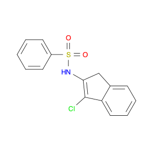 Benzenesulfonamide, N-(3-chloro-1H-inden-2-yl)-