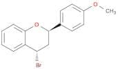2H-1-Benzopyran, 4-bromo-3,4-dihydro-2-(4-methoxyphenyl)-, trans-