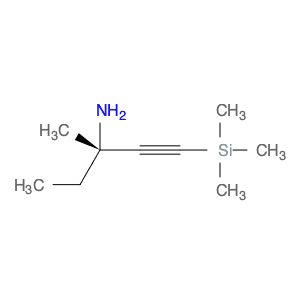 1-Pentyn-3-amine, 3-methyl-1-(trimethylsilyl)-, (S)-