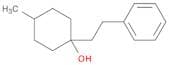 Cyclohexanol, 4-methyl-1-(2-phenylethyl)-