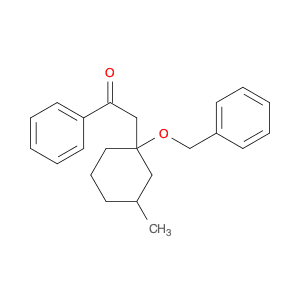 Ethanone, 2-[3-methyl-1-(phenylmethoxy)cyclohexyl]-1-phenyl-