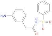Benzeneacetamide,3-amino-N-(phenylsulfonyl)-