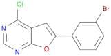 6-(3-Bromophenyl)-4-chlorofuro[2,3-d]pyrimidine