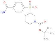 1-Piperidinecarboxylicacid, 3-[[4-(aminocarbonyl)phenyl]sulfonyl]-, 1,1-dimethylethyl ester