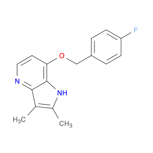 1H-Pyrrolo[3,2-b]pyridine, 7-[(4-fluorophenyl)methoxy]-2,3-dimethyl-