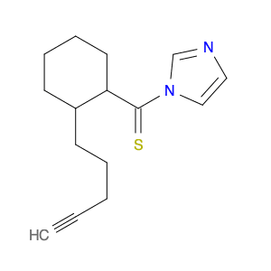 1H-Imidazole, 1-[[2-(4-pentynyl)cyclohexyl]thioxomethyl]-