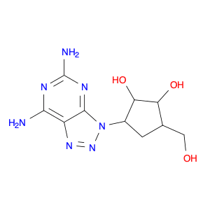 3-(5,7-Diamino-3H-[1,2,3]triazolo[4,5-d]pyrimidin-3-yl)-5-(hydroxymethyl)cyclopentane-1,2-diol